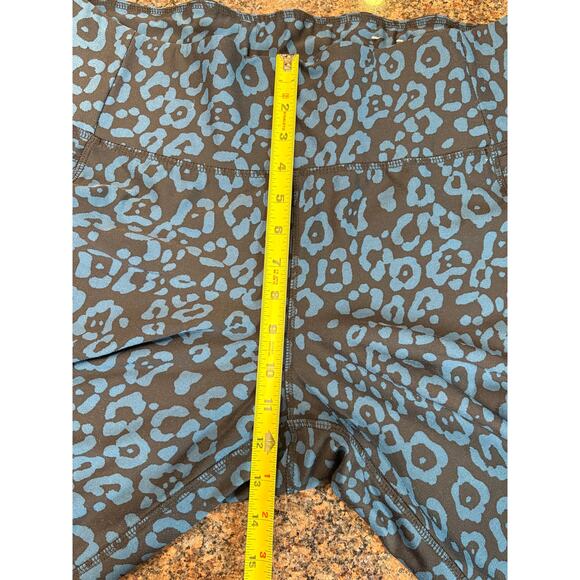 Livi Women's Black Teal Animal Print Leggings Size 18/20 - Picture 11 of 13